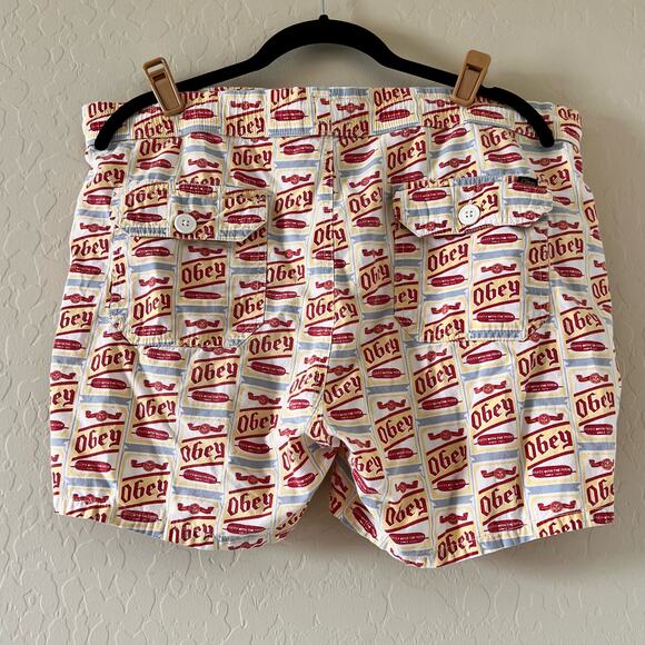 Vintage OBEY SwimShorts Size 34 - Picture 5 of 6